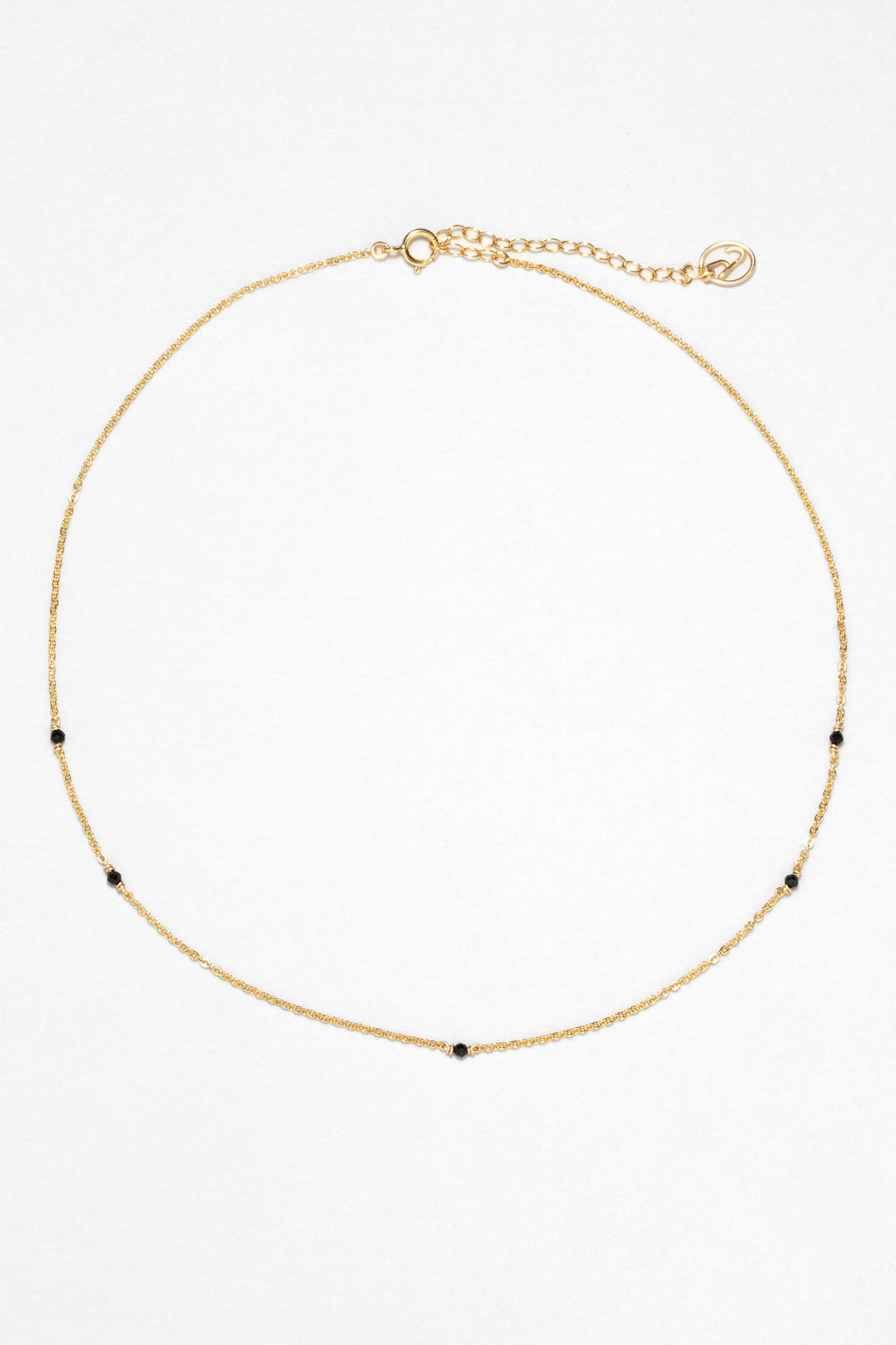 Collier-Bracelet Satellite - Agate noire