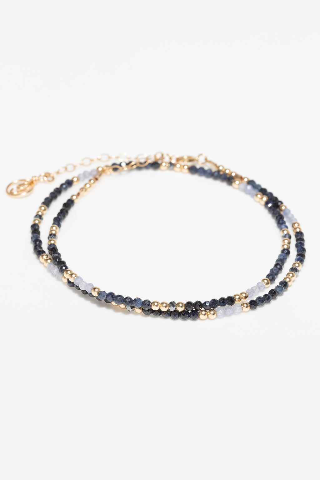 Collier-Bracelet double Queen - Azur