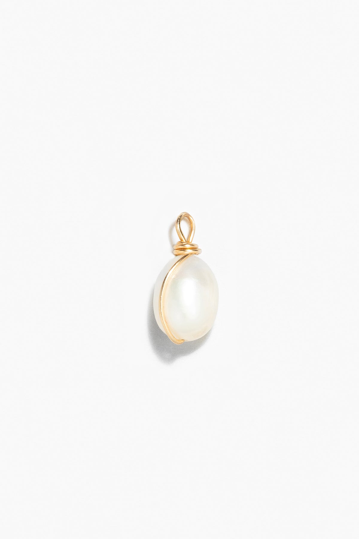 Charm Pendant - Intertwined Cultured Pearl