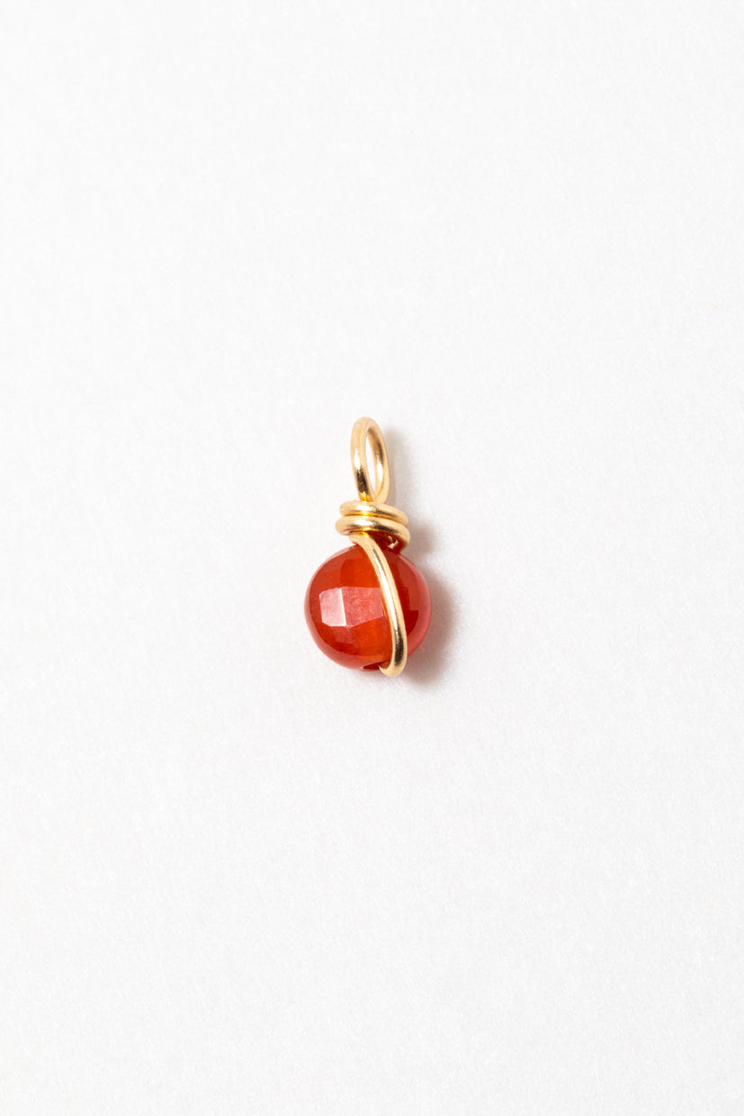 Mini pendentif Stella - Agate rouge