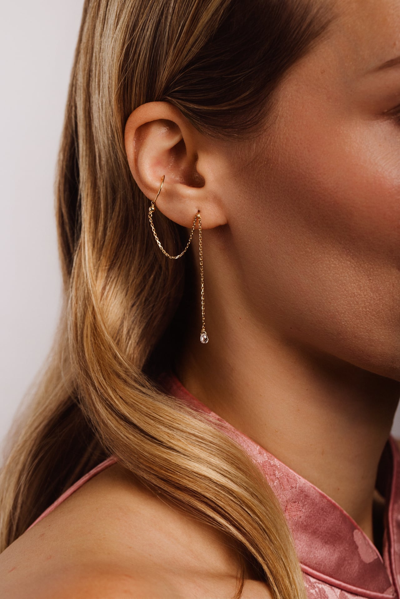 Cléa Earring – 750‰ Gold – White Diamond
