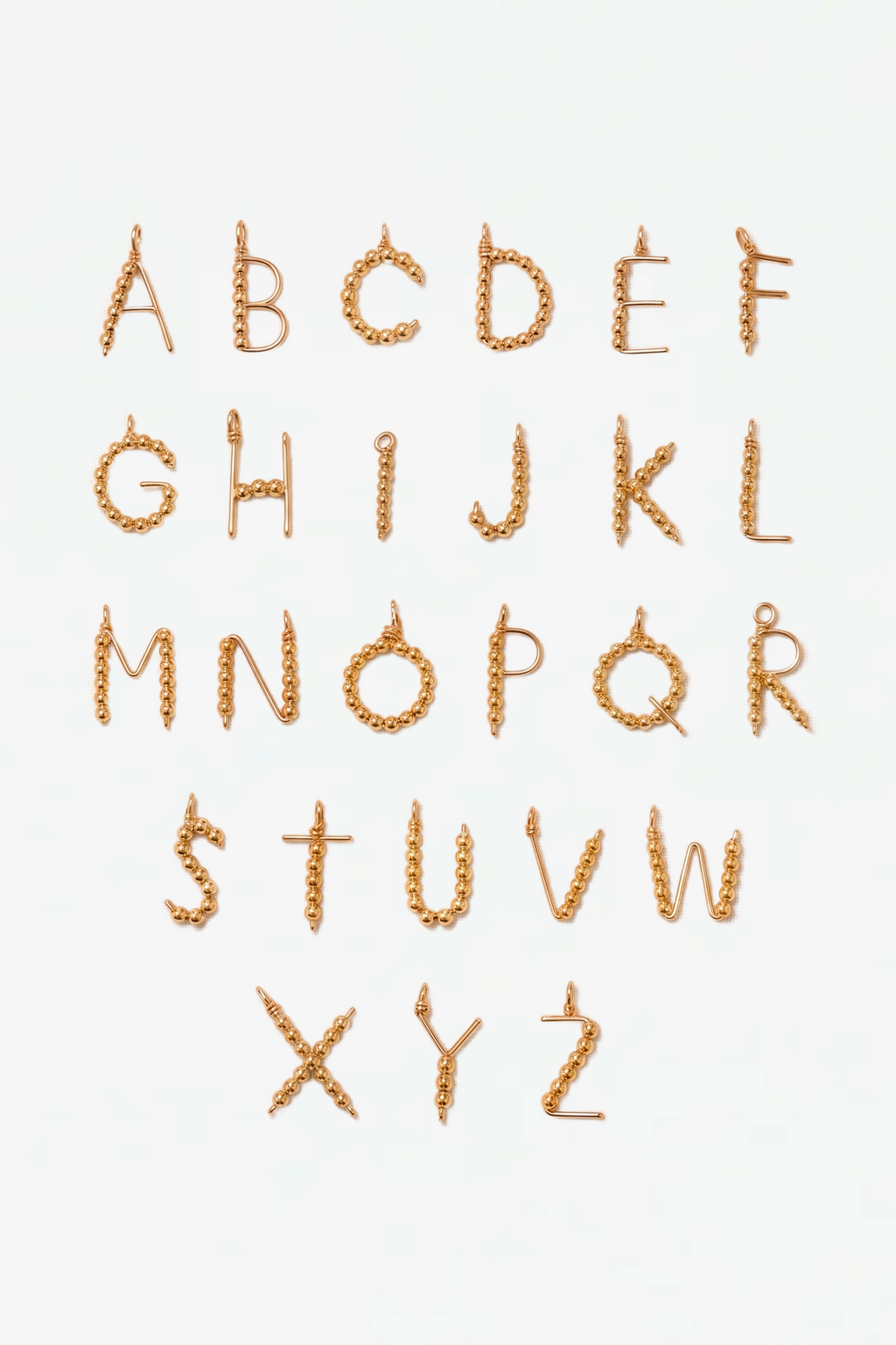 Lettre tissée - Or