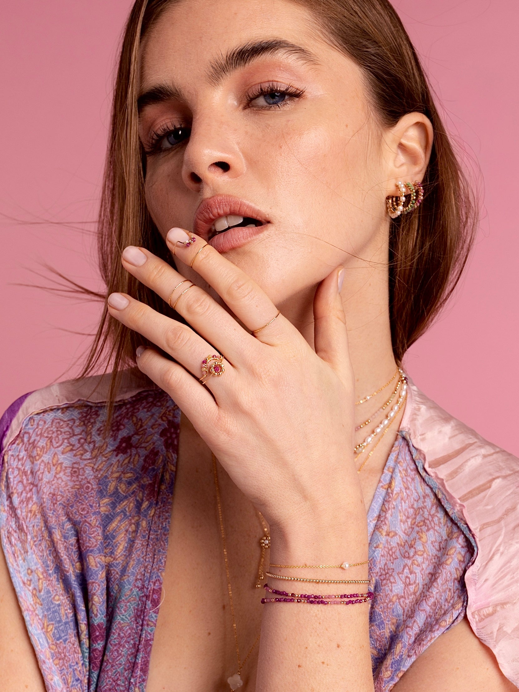 Bracelet - Collier Queen - Grenadine