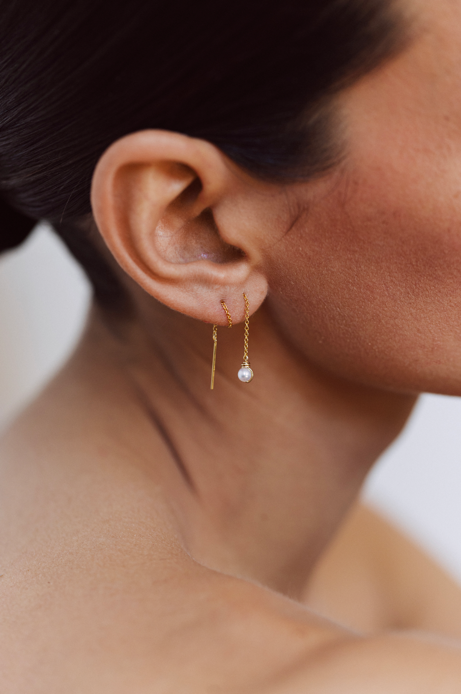 Bijou d'oreille Stella multi-positions - Perles de culture