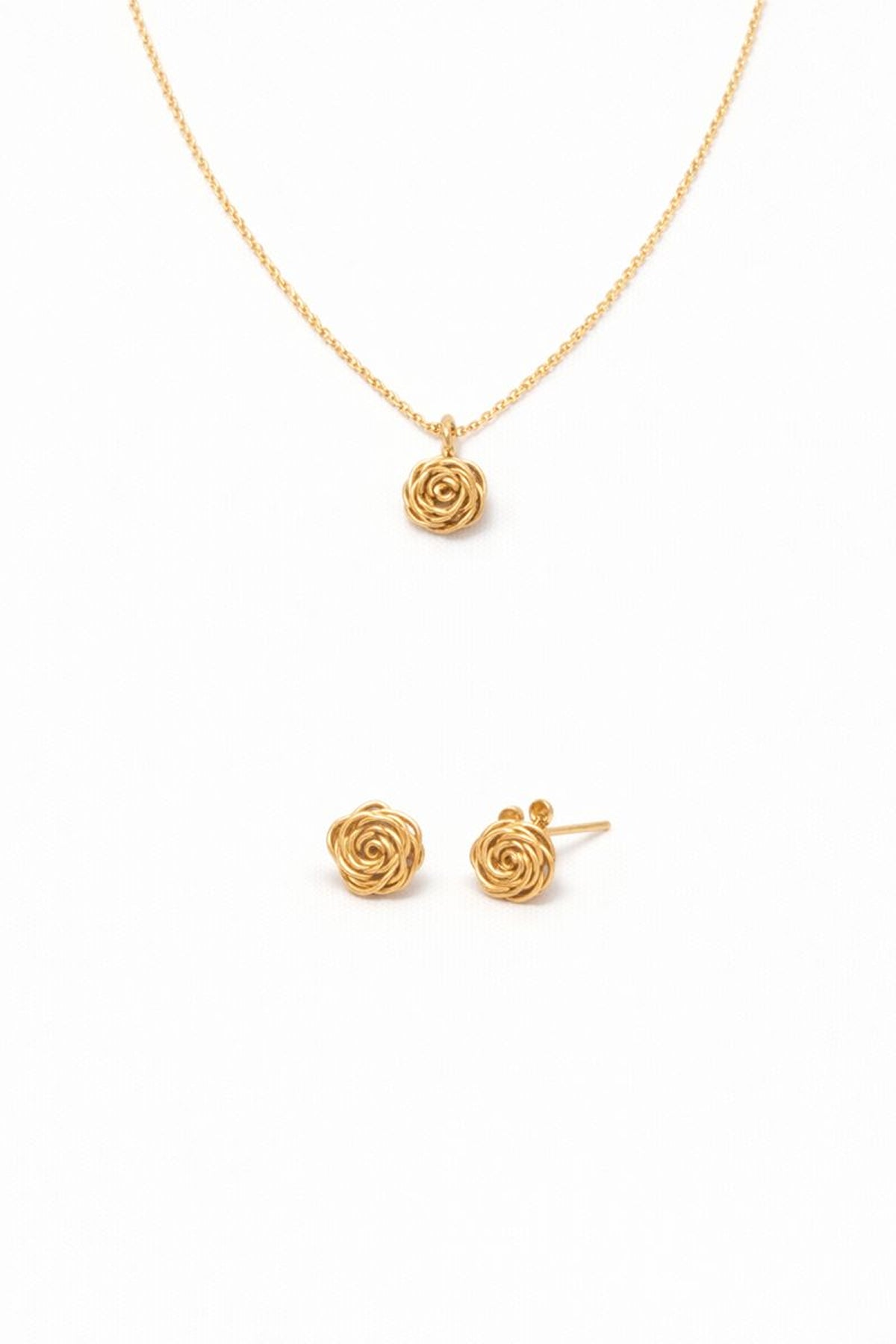 Coffret Collier & Puces Rosa