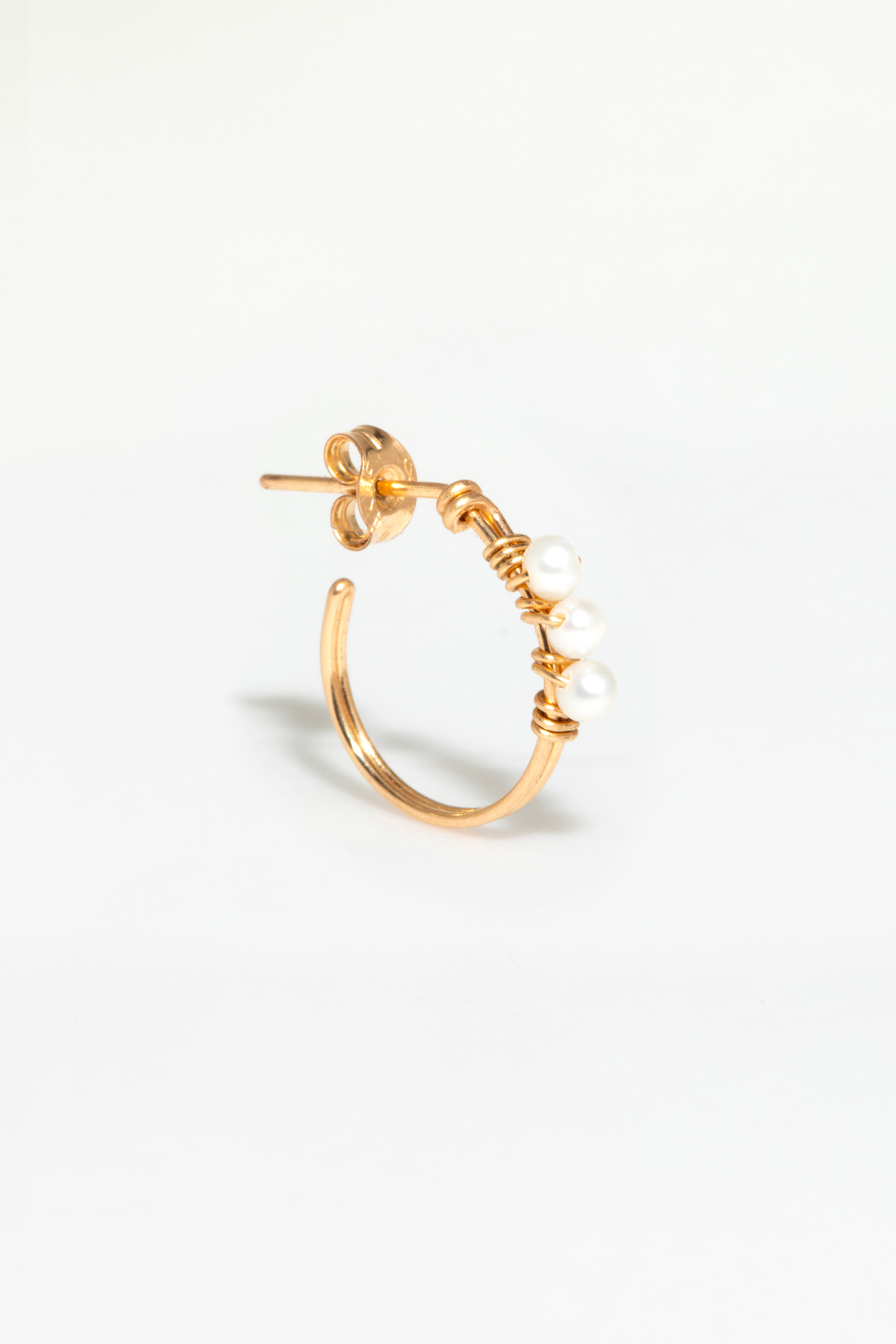 Théa Creole Earrings - Cultured Pearl