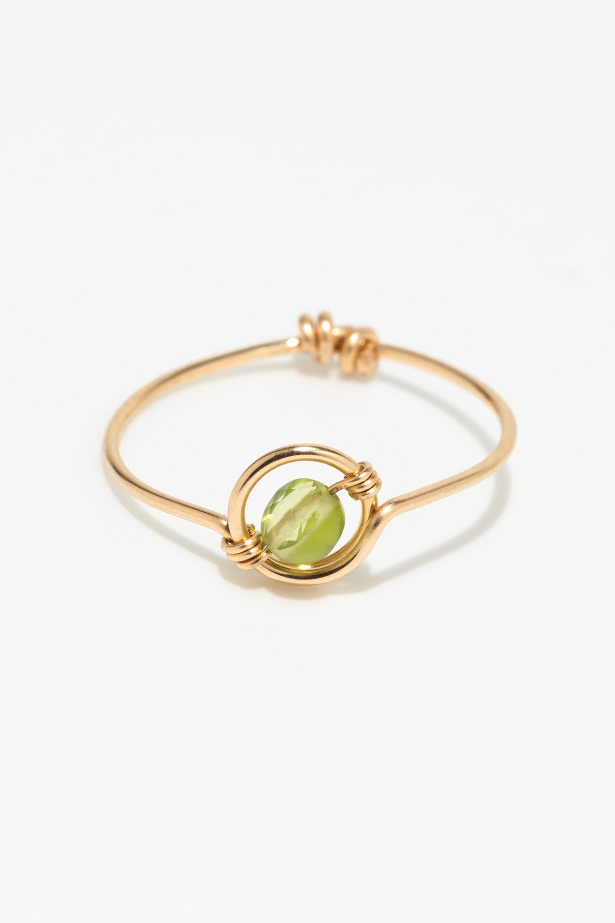 Swan Ring - Peridot