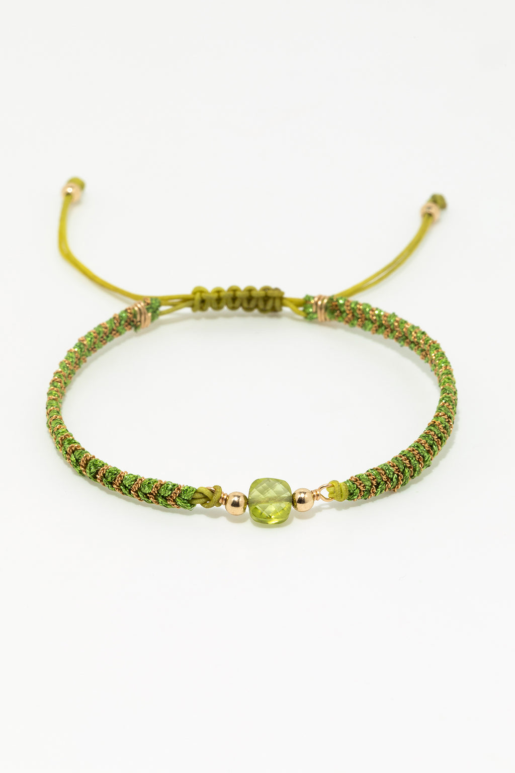 Bracelet cordon Vaiana - Péridot
