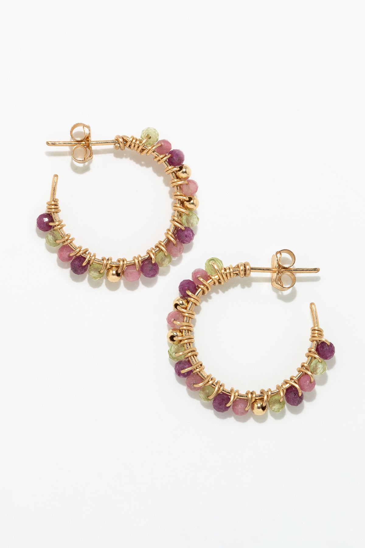 Medium-sized Frida Creole earrings - Liberty