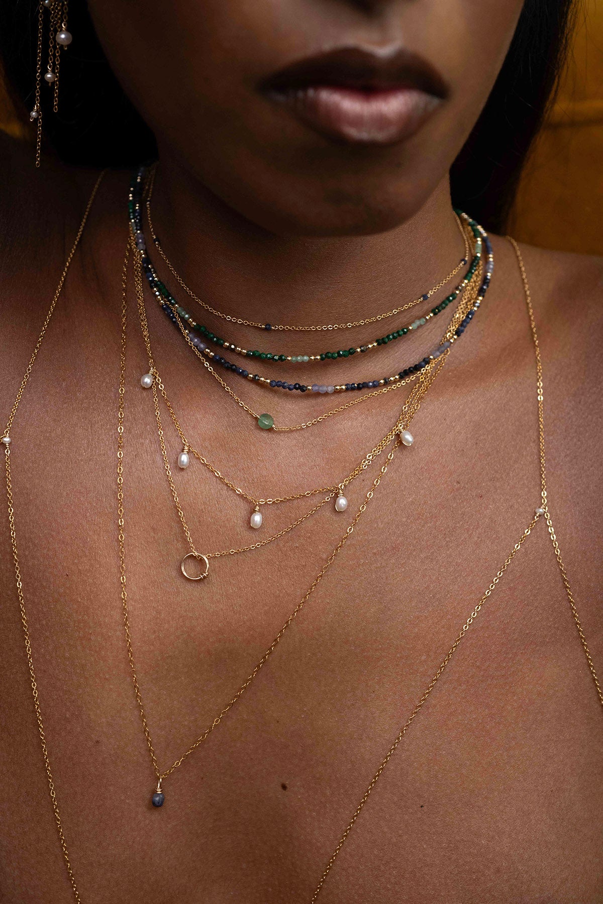 Double Queen Necklace-Bracelet - Mint