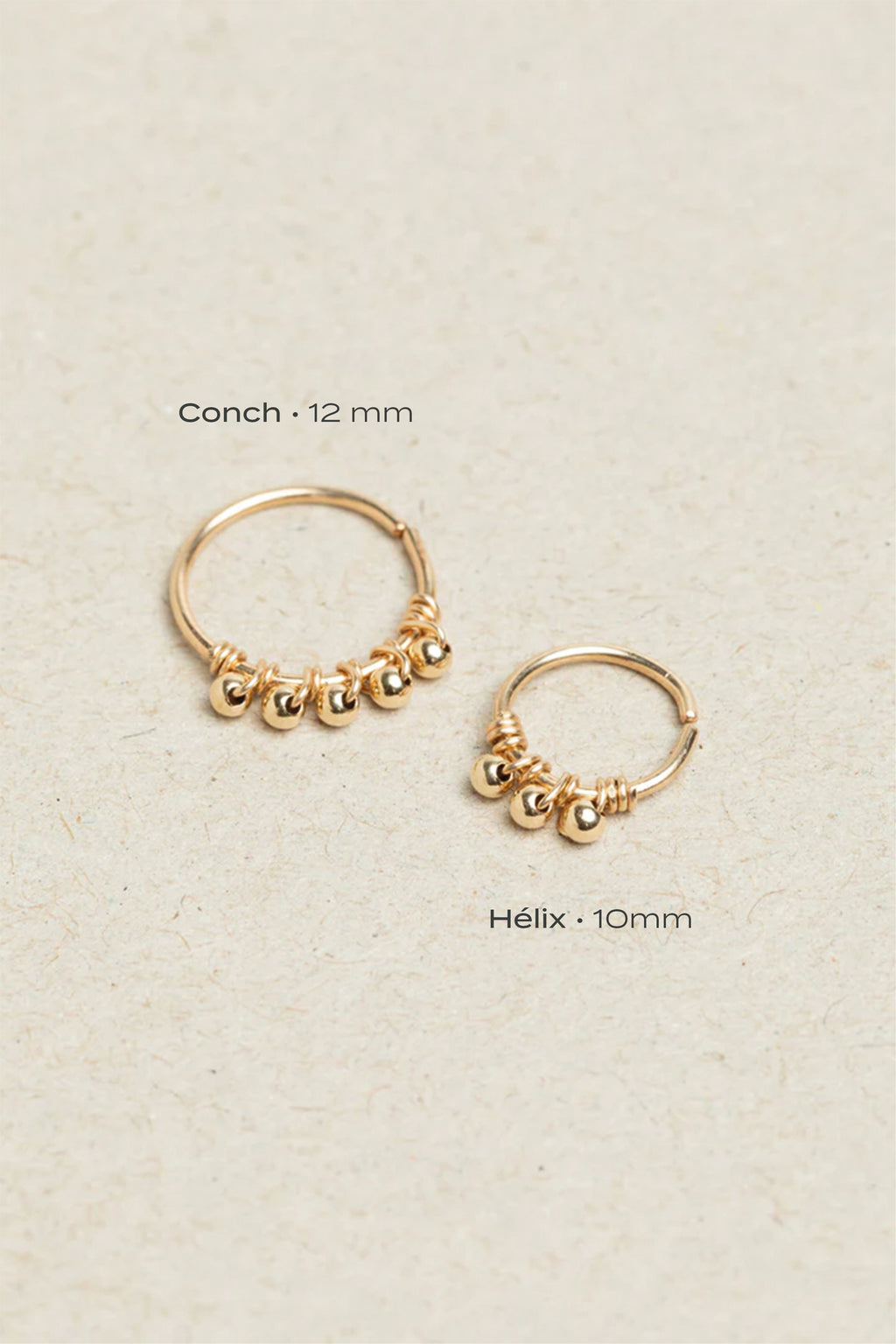 Helix pearl piercing - 750‰ Gold