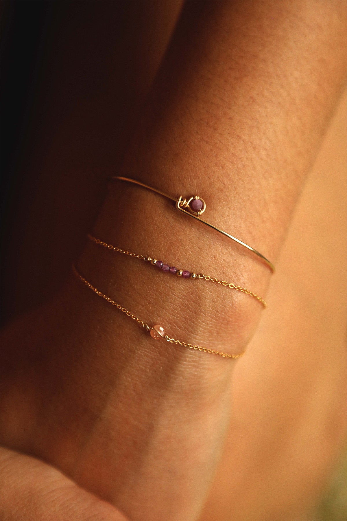Bracelet Théa - Rubis