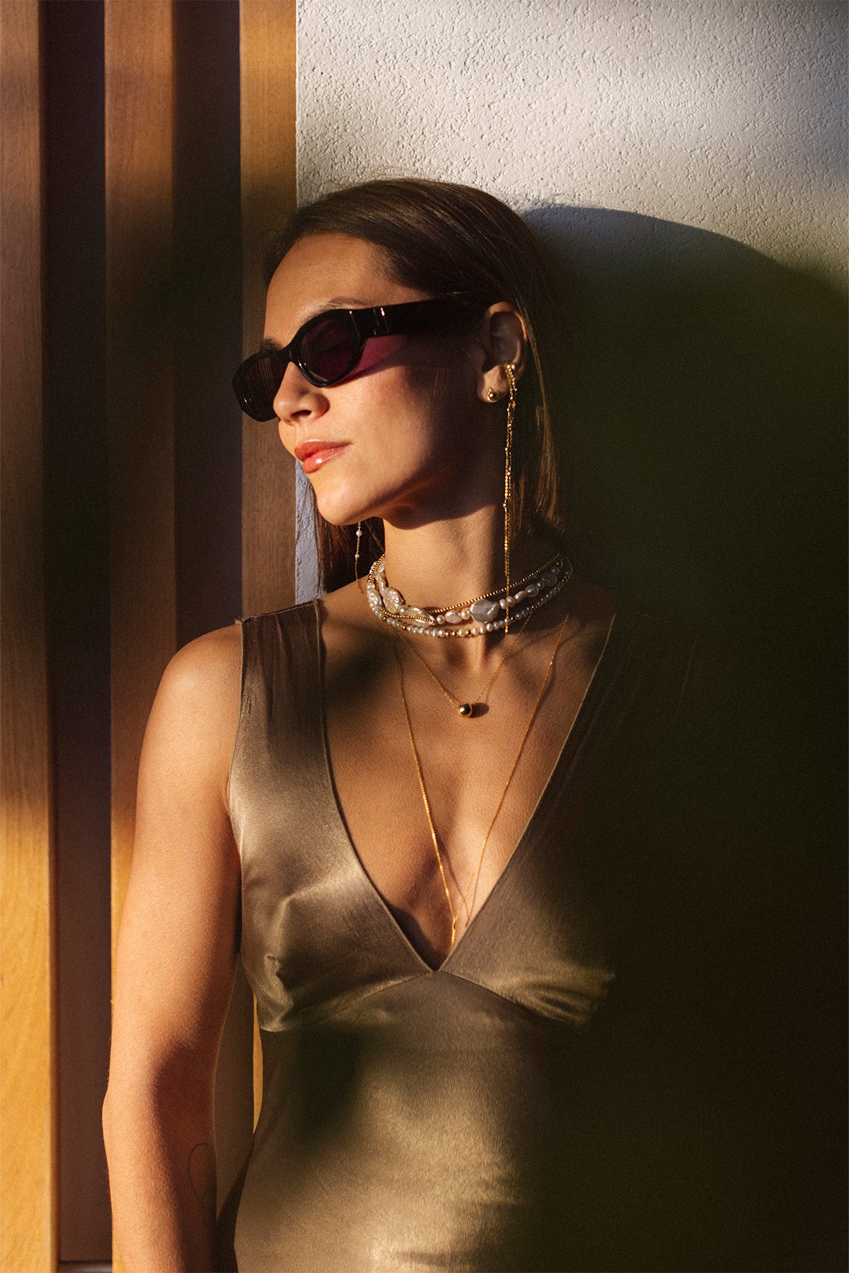 Cowrie necklace - Cultured pearl