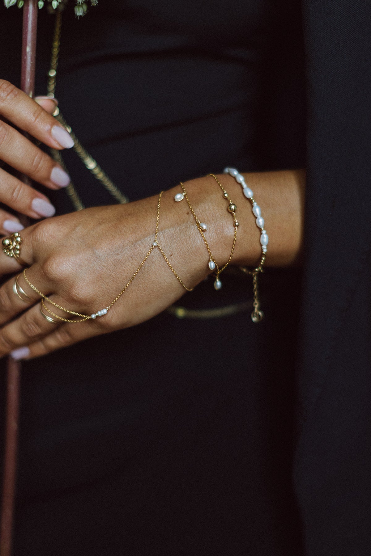 Embraced Bracelet - Cultured Pearls