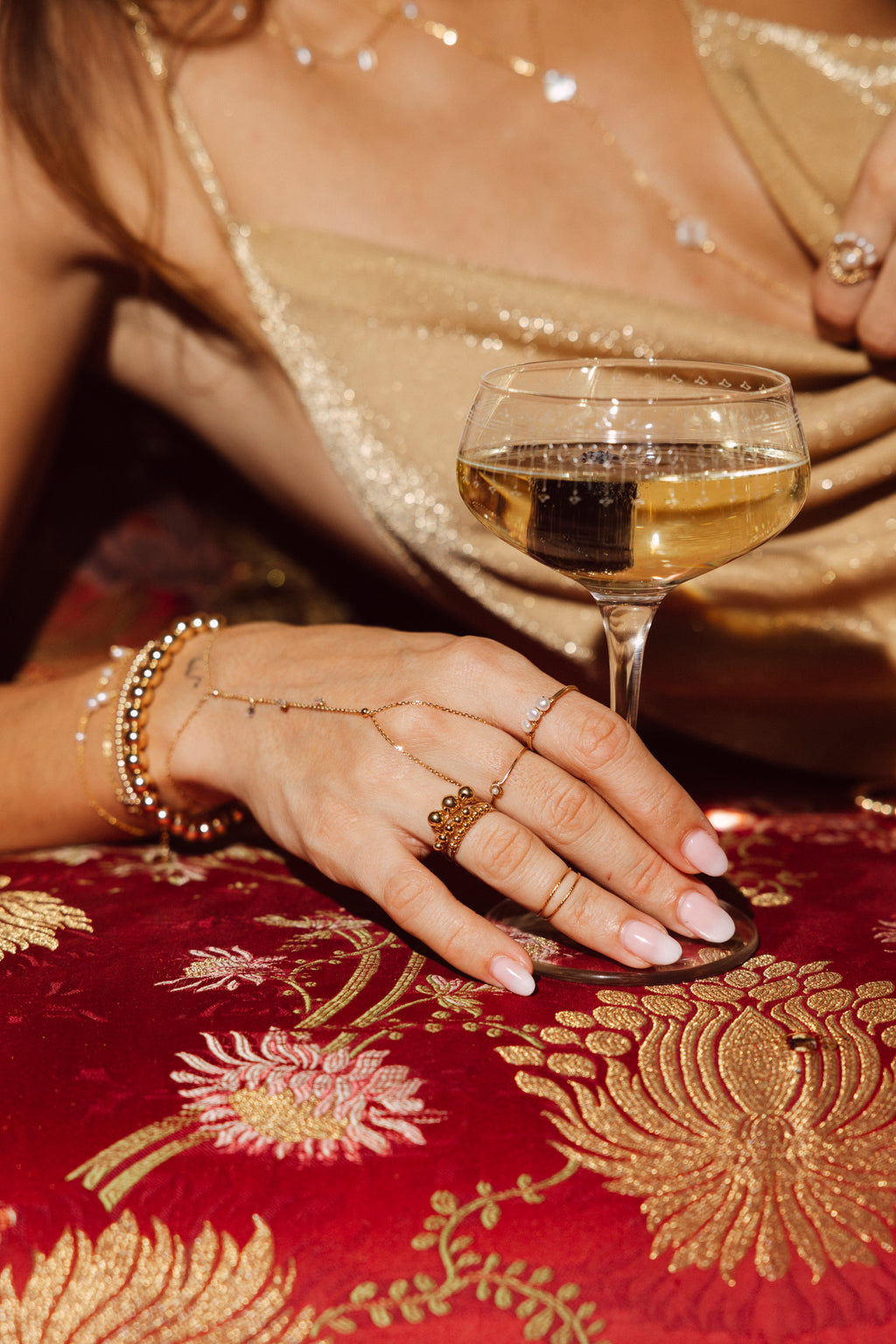 Button ring - Perle de culture