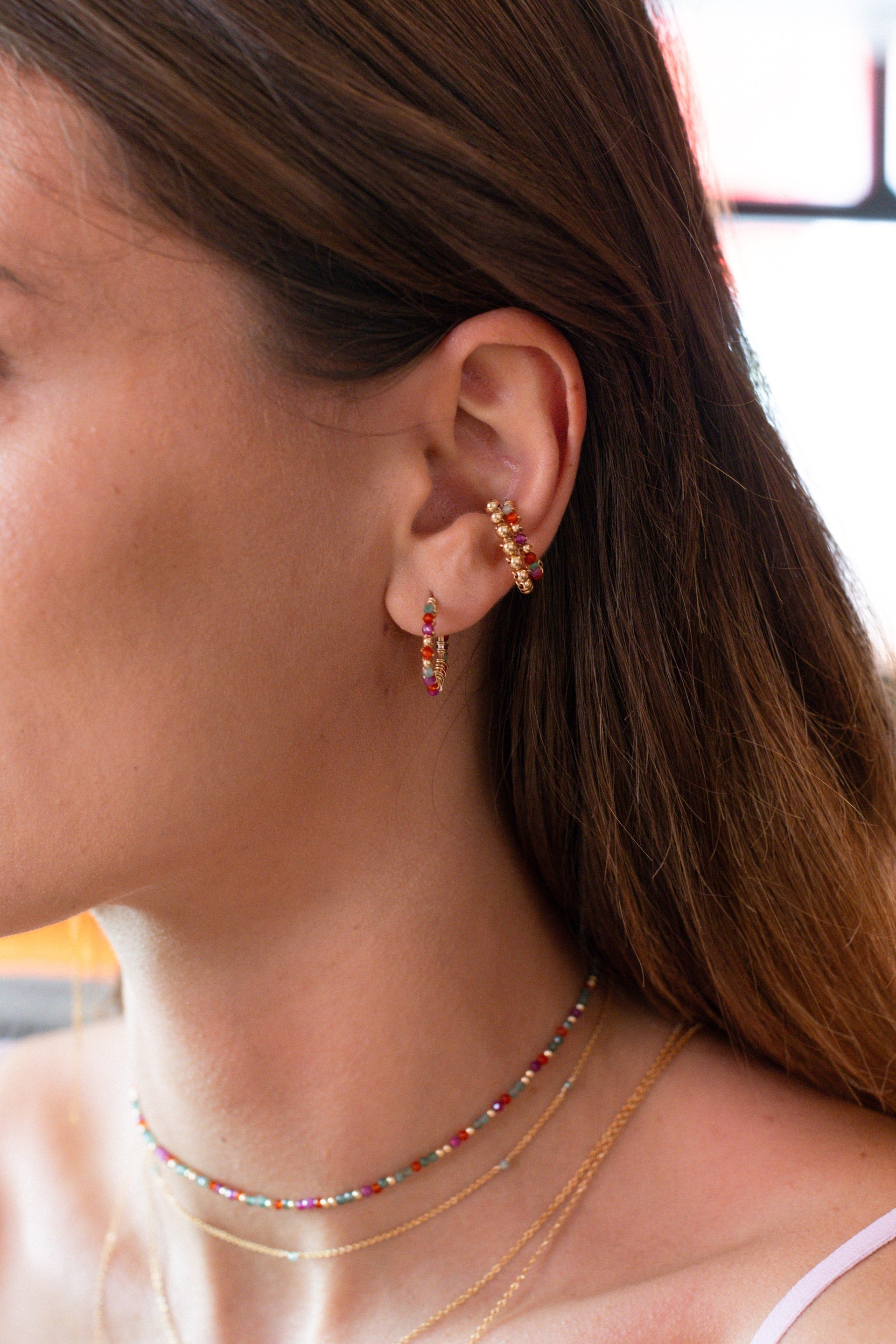 Faux piercing mini Perlé