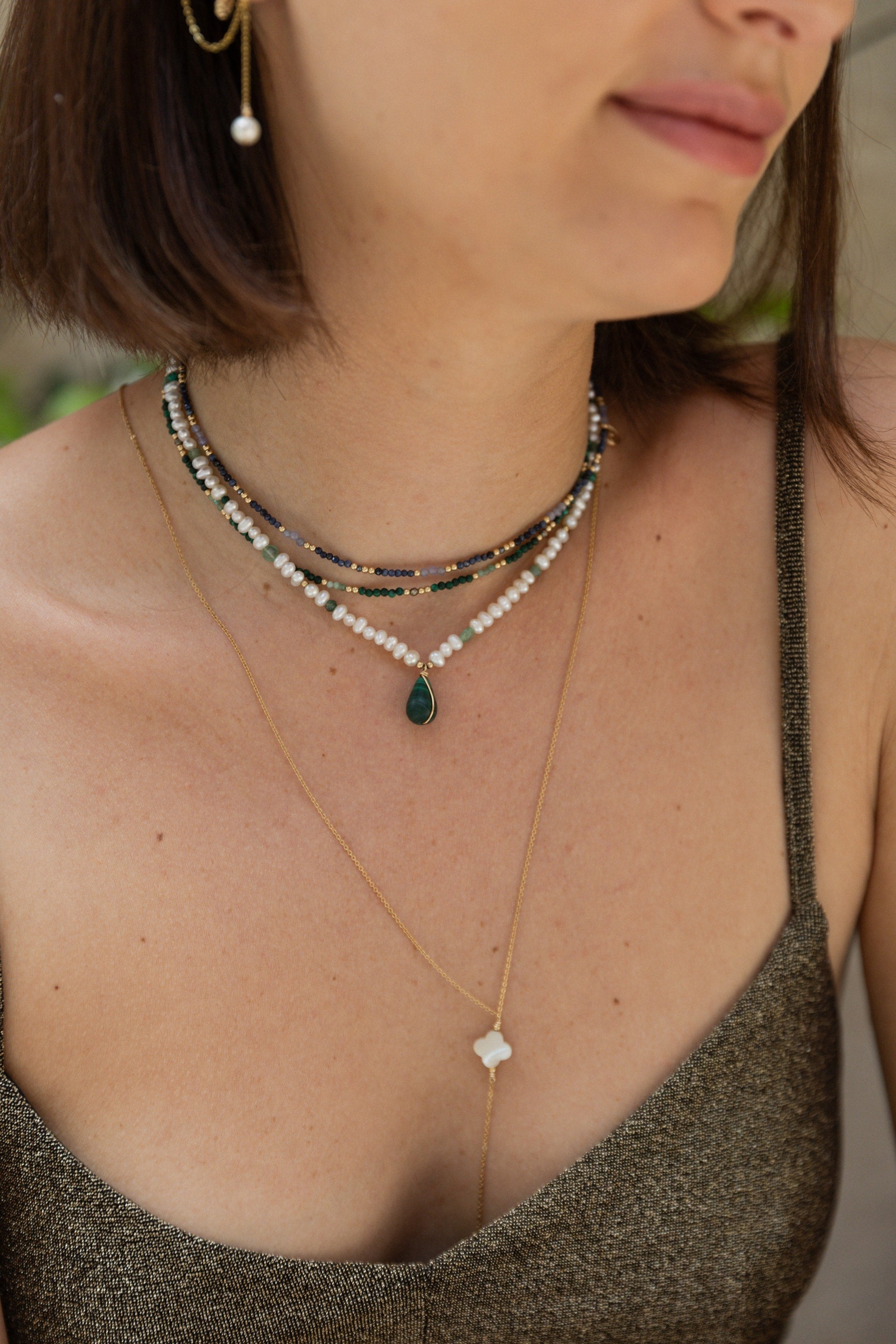 Double Queen Necklace-Bracelet - Mint