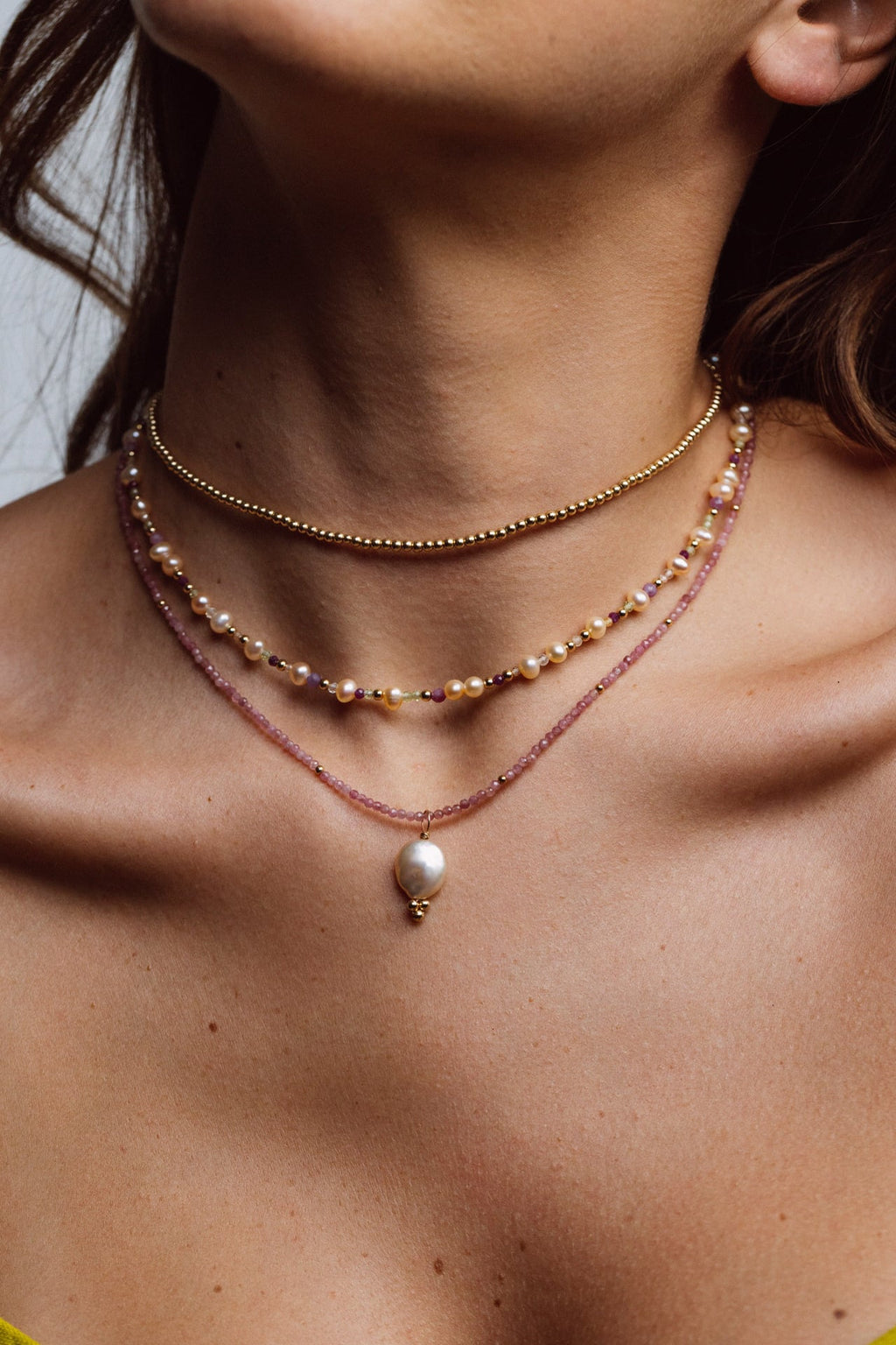 Collier Queen 40cm - Tourmaline