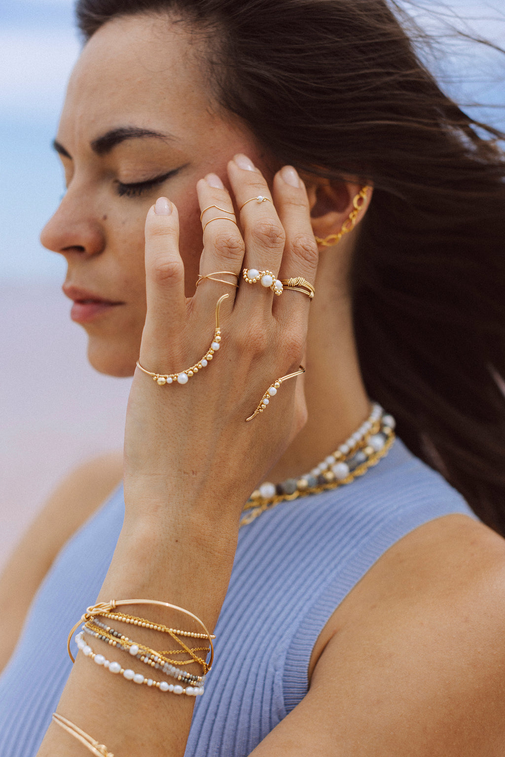Soléa palm jewel - Cultured pearl