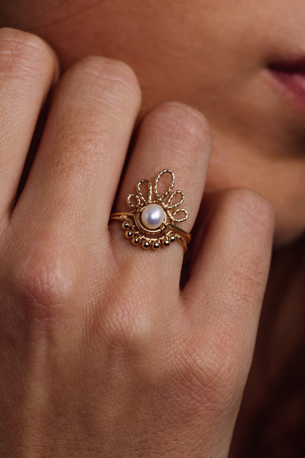 Bague Frida perles