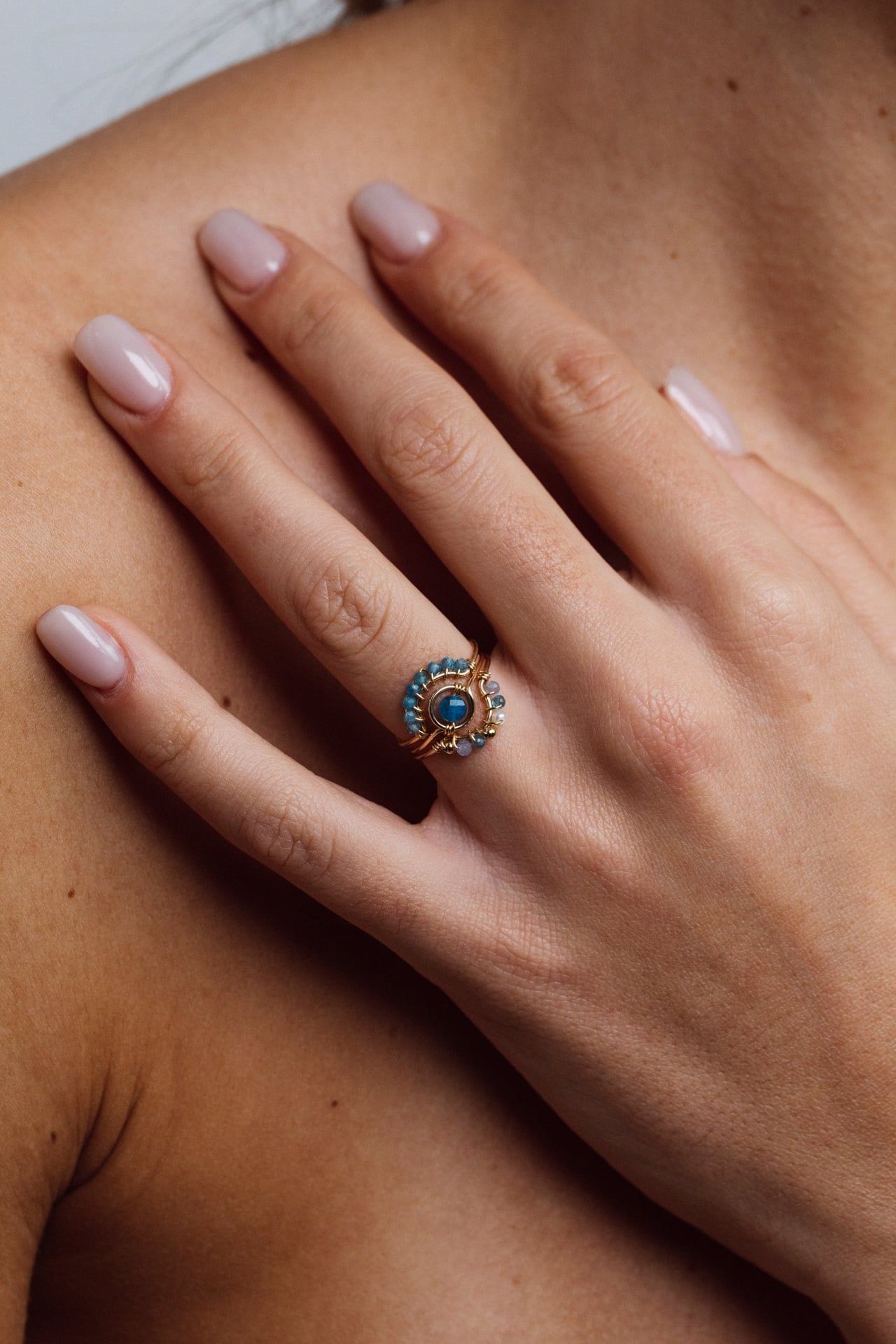 Bague Swan - Apatite
