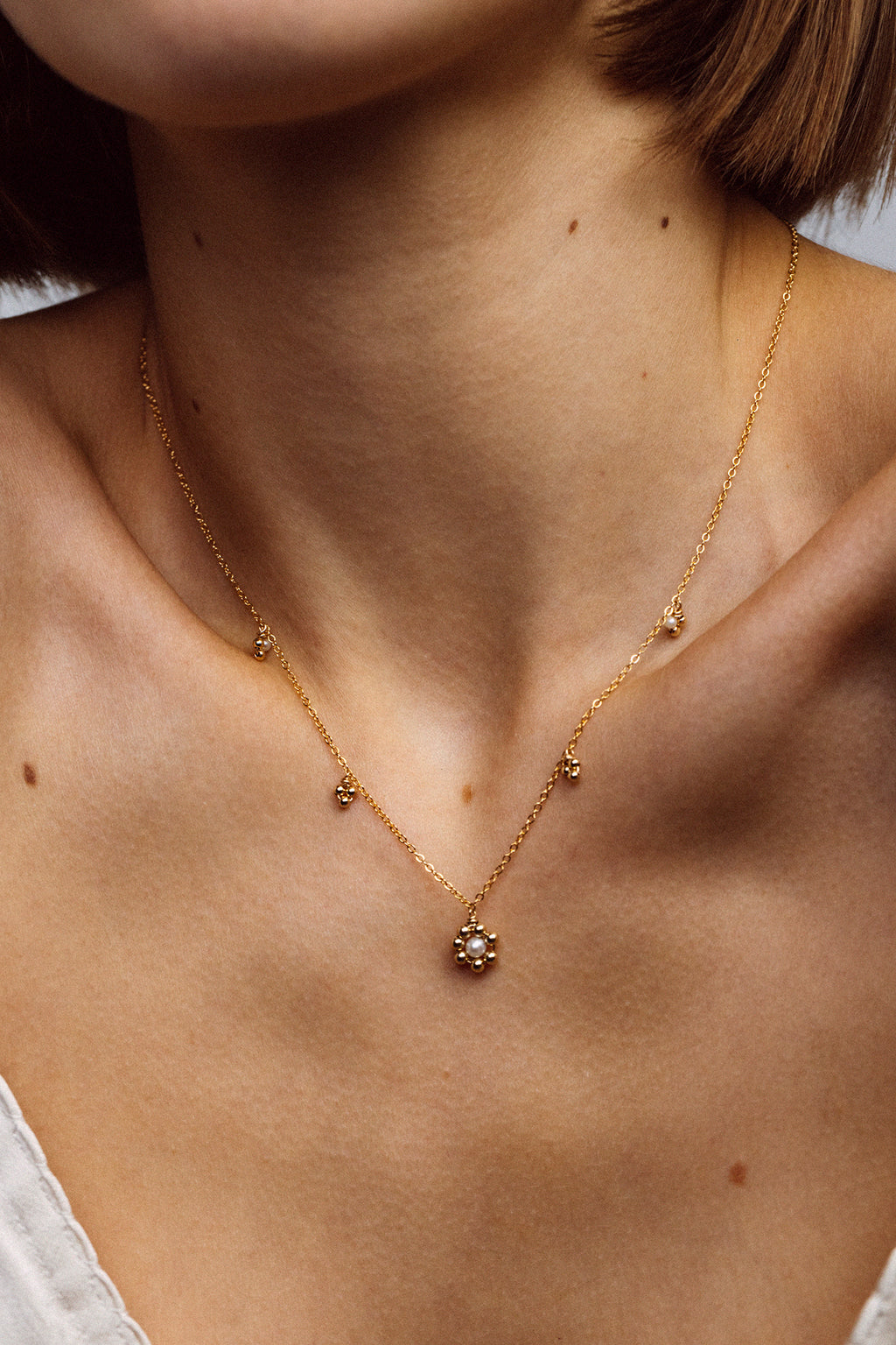 Collier grelot Daisy - Perle de culture