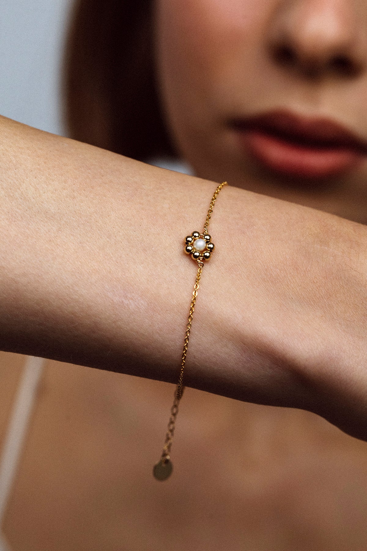 Daisy Bracelet - Cultured Pearl