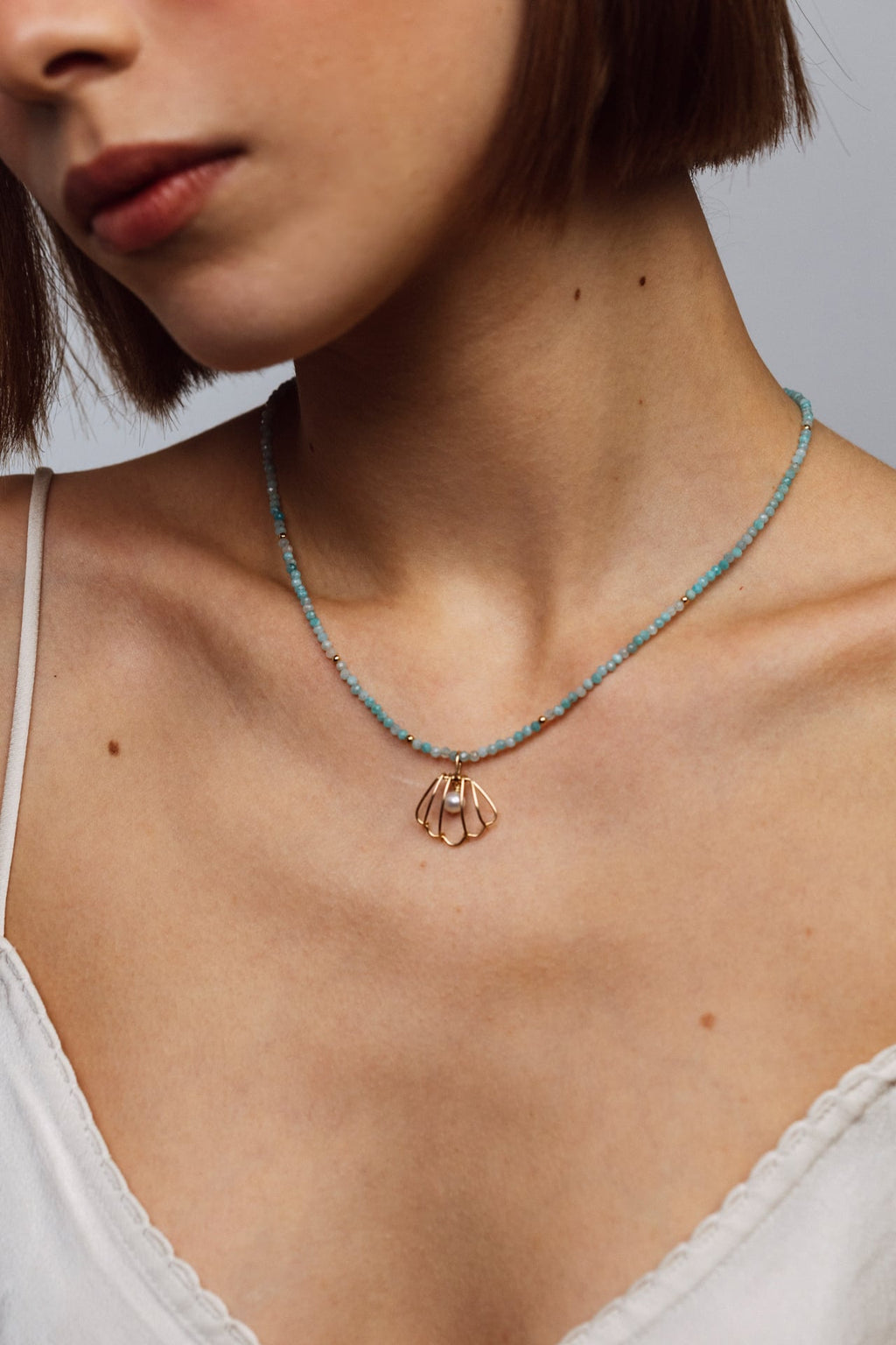 Collier Queen 40cm - Amazonite