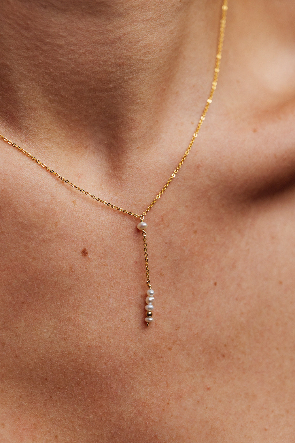 Théa long necklace - Cultured pearl