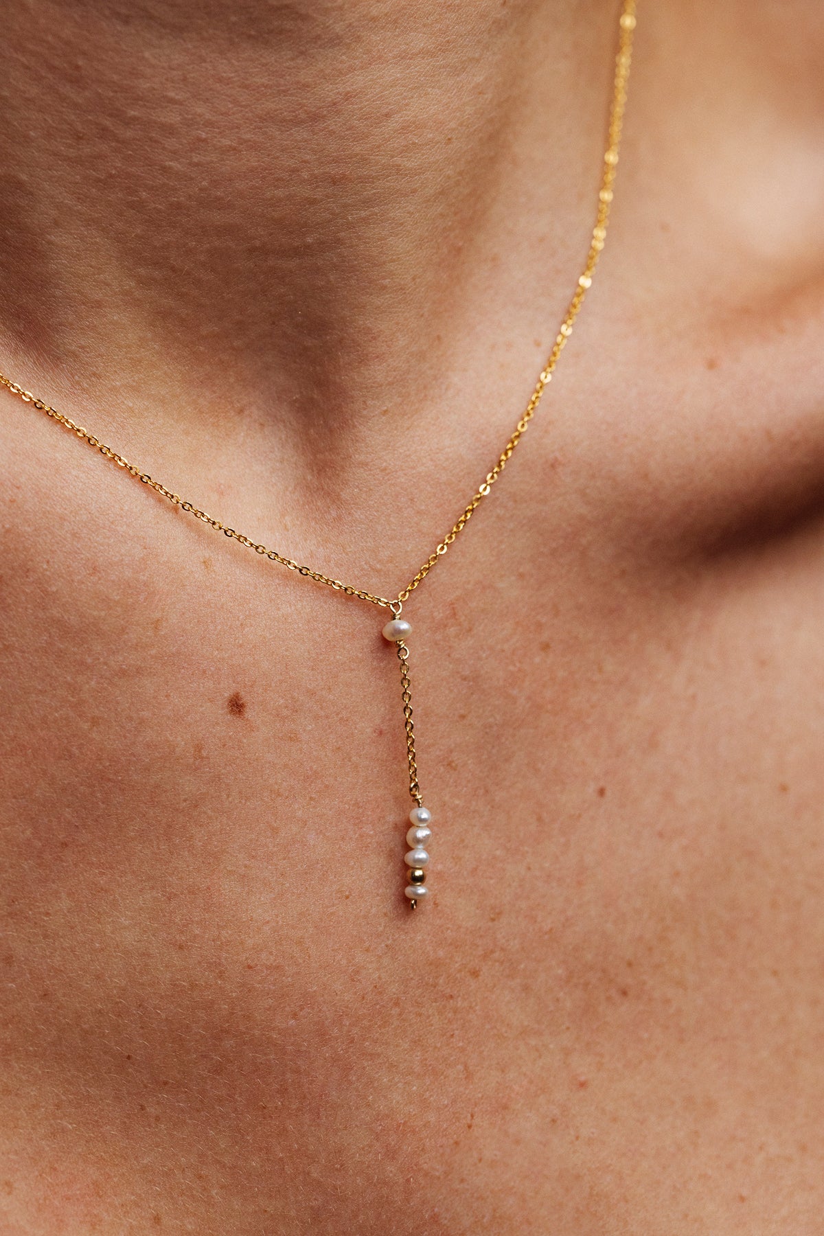 Théa long necklace - Cultured pearl