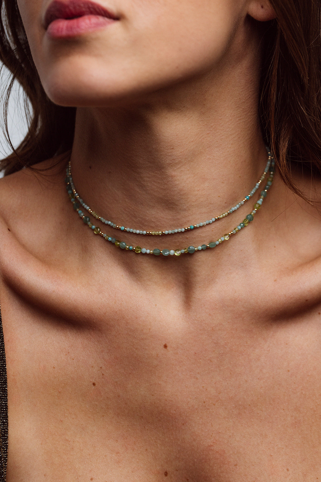 Bracelet - Collier Queen - Menthe à l'eau
