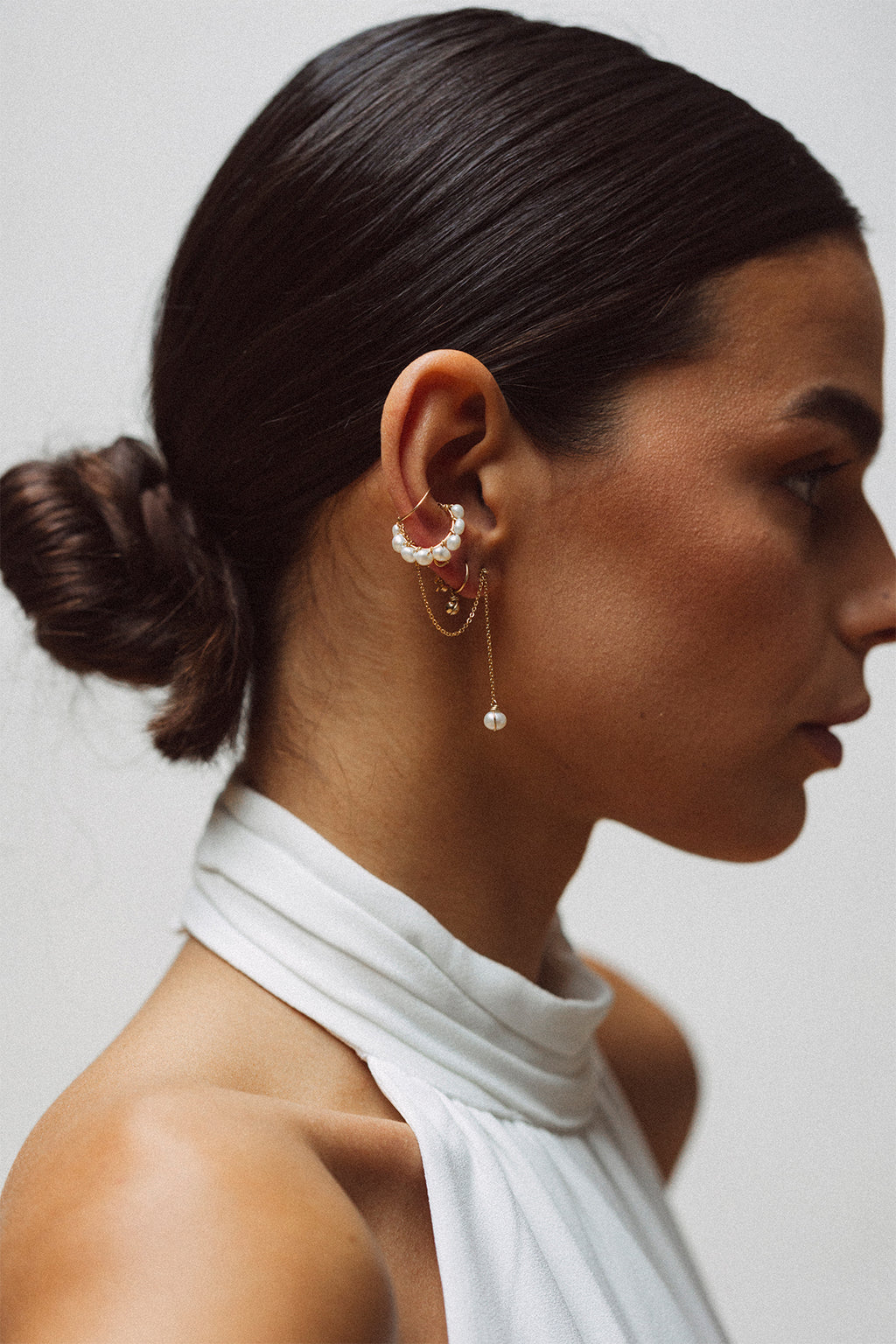 Stella ear cuff - Cultured pearl