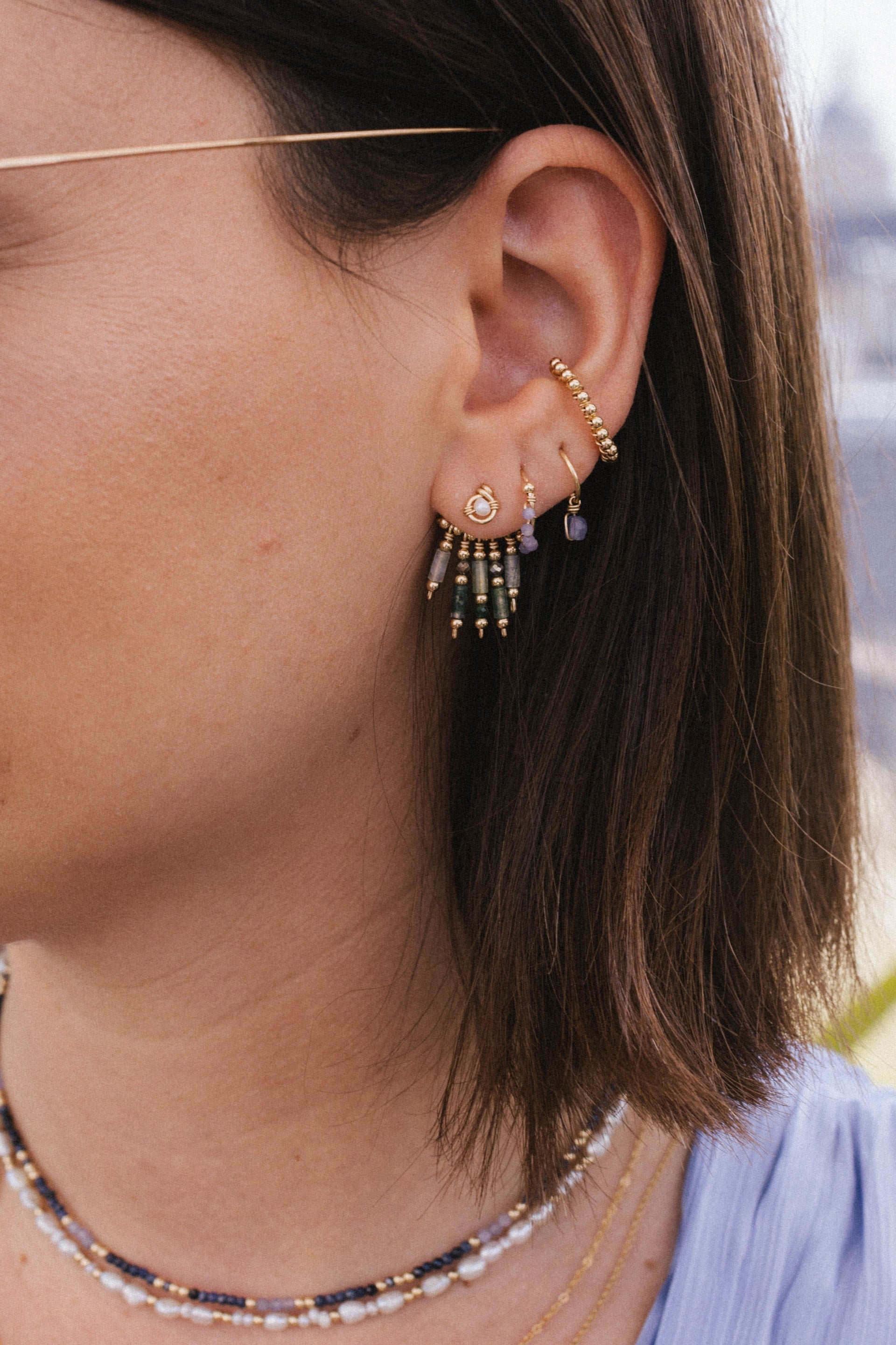 Faux piercing mini Perlé