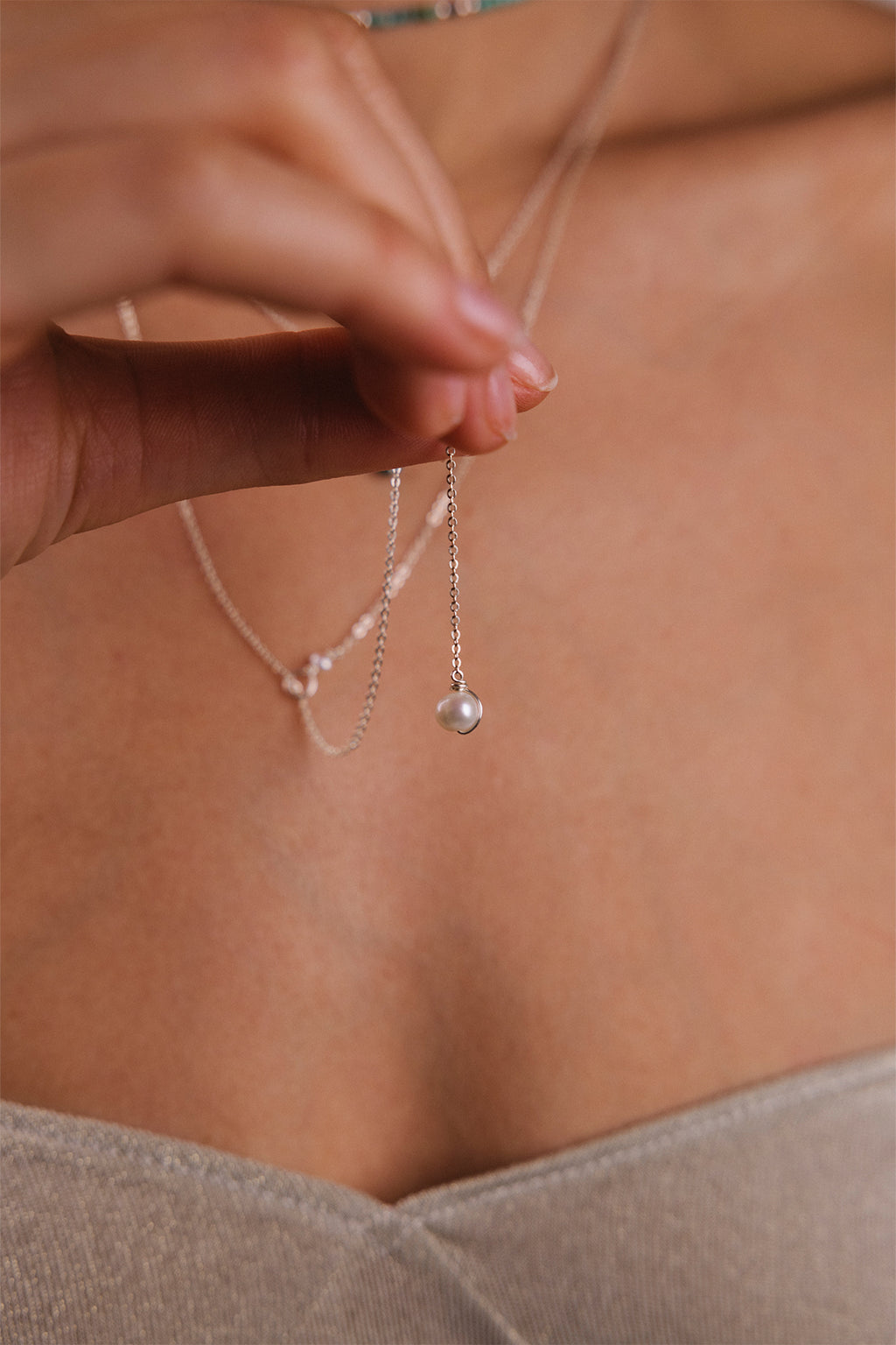 Collier Vice Versa - Argent