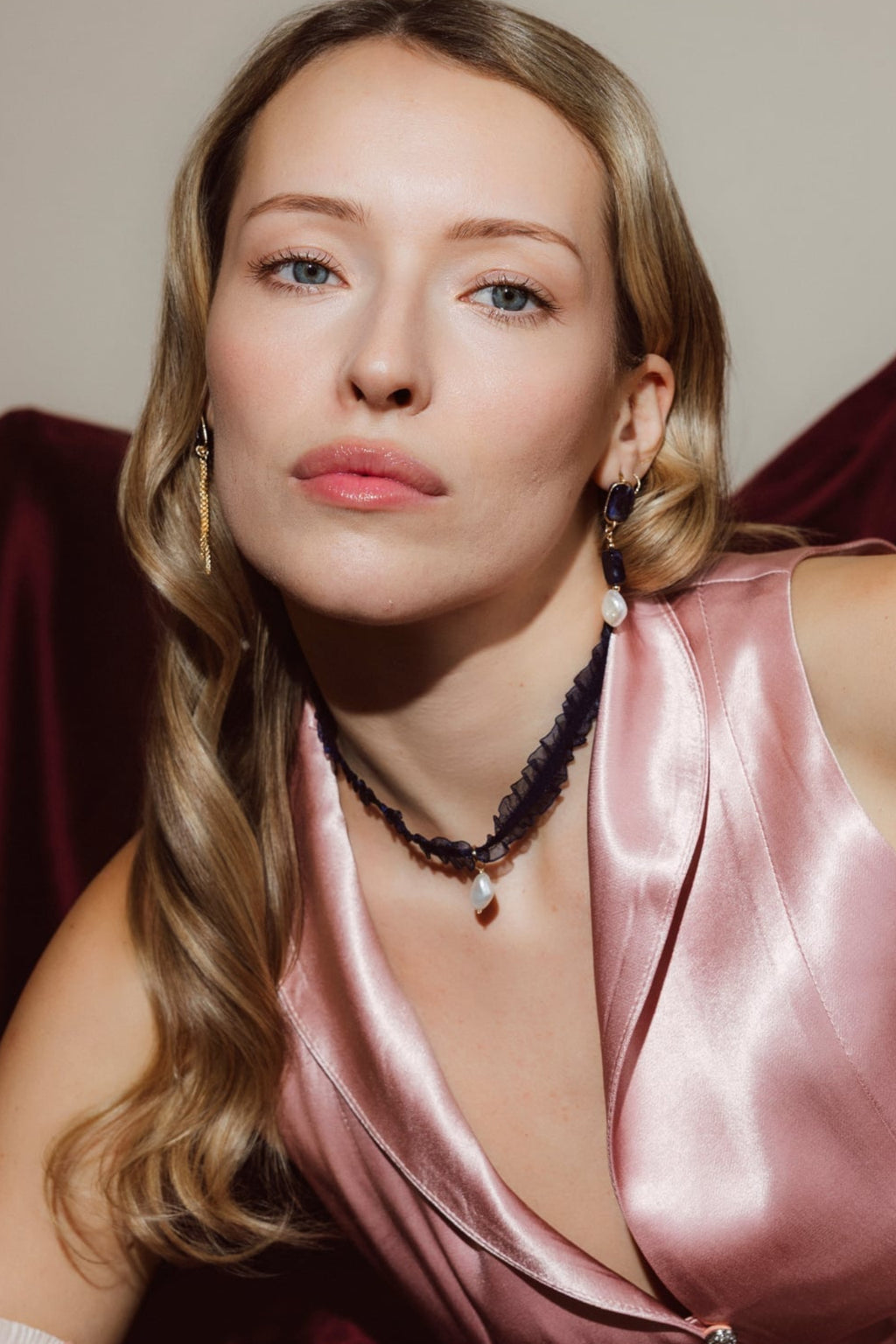 Collier Madeleine - Bleu foncé