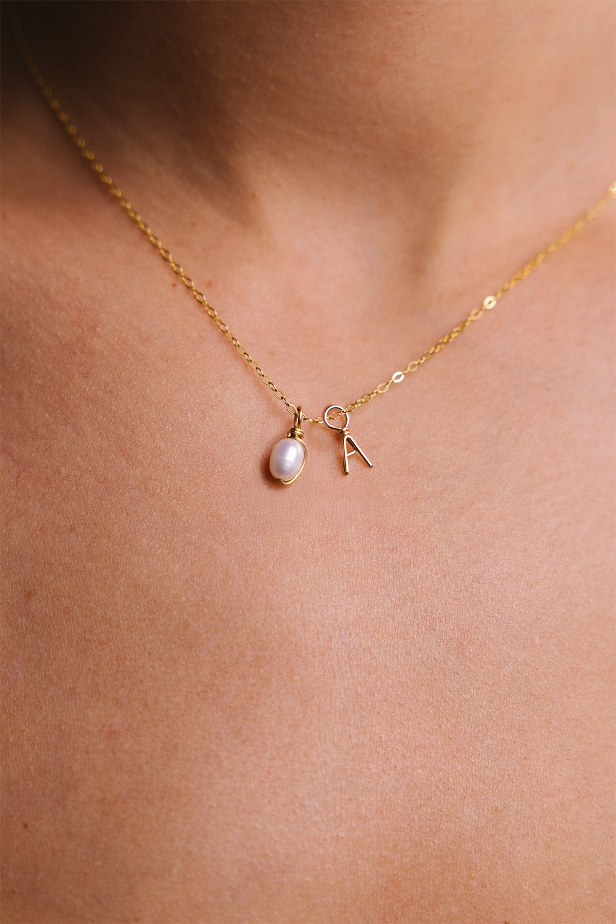 Personalized letter necklace