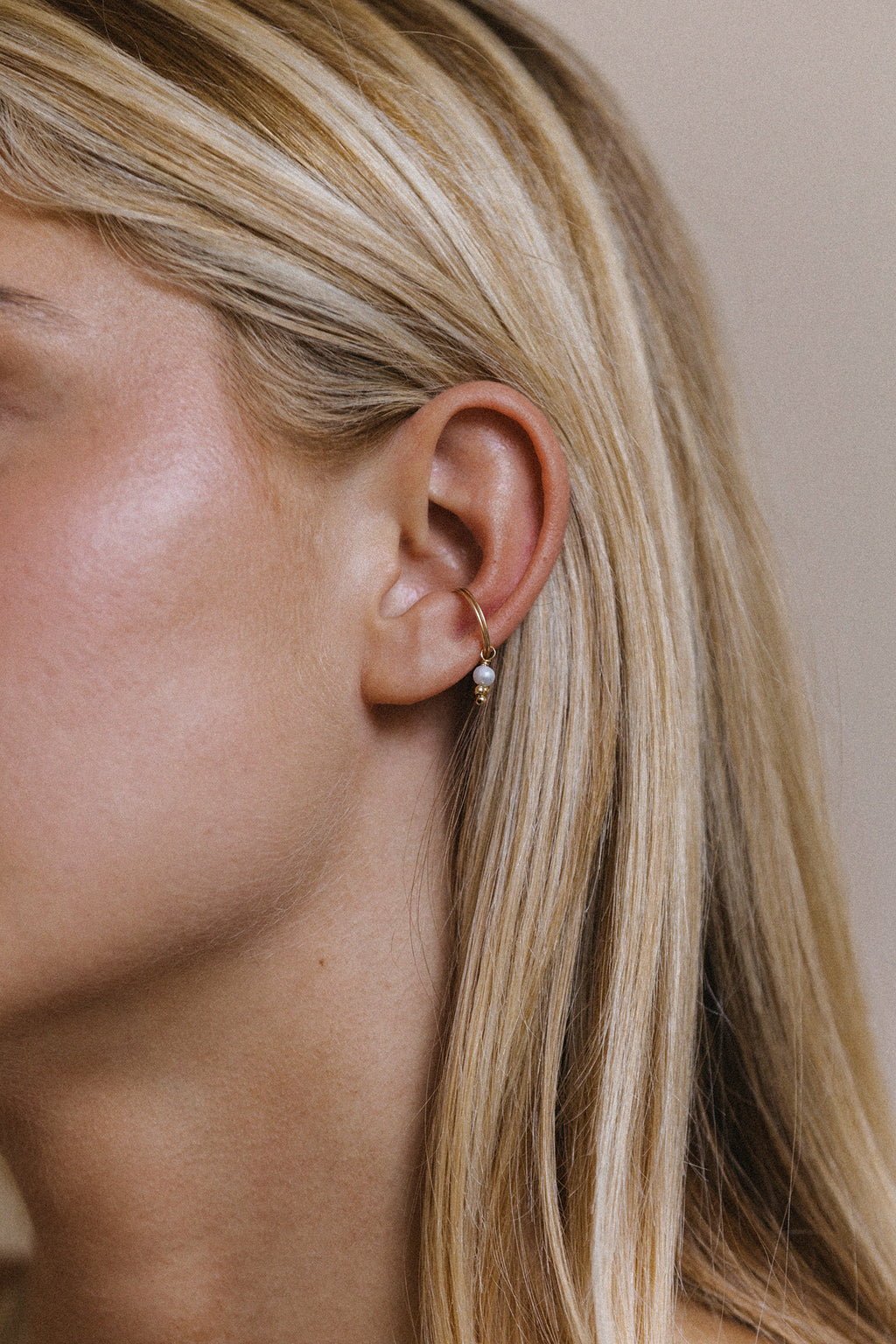 Fake Gaïa piercing - Cultured pearl