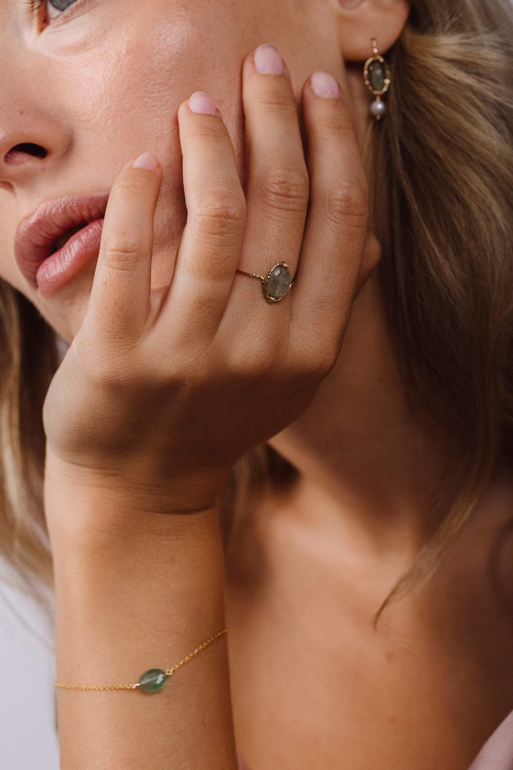 Victoire Ring - Green quartz