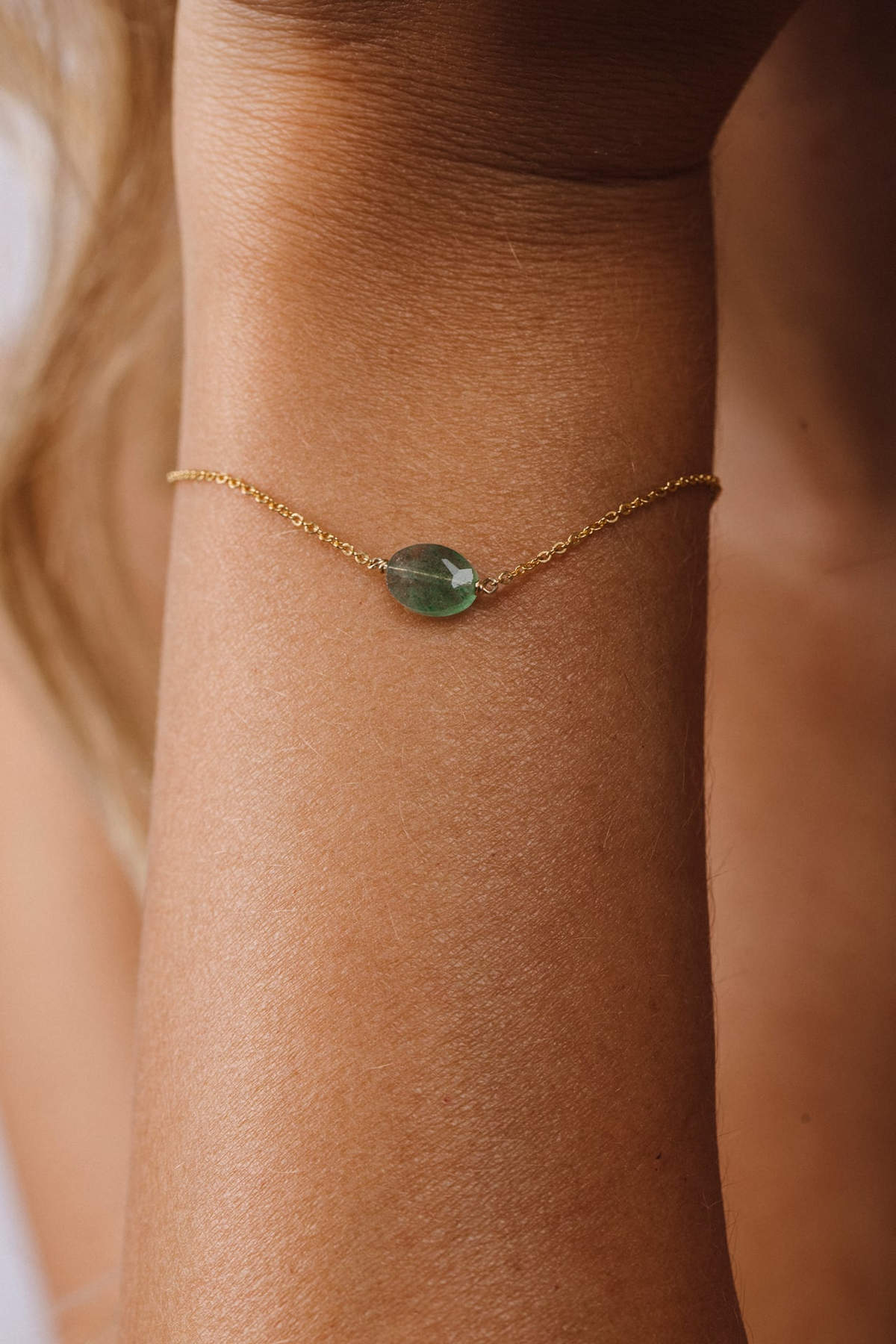 Victory bracelet - Green quartz