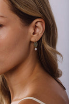Victoire Earrings - Green Quartz
