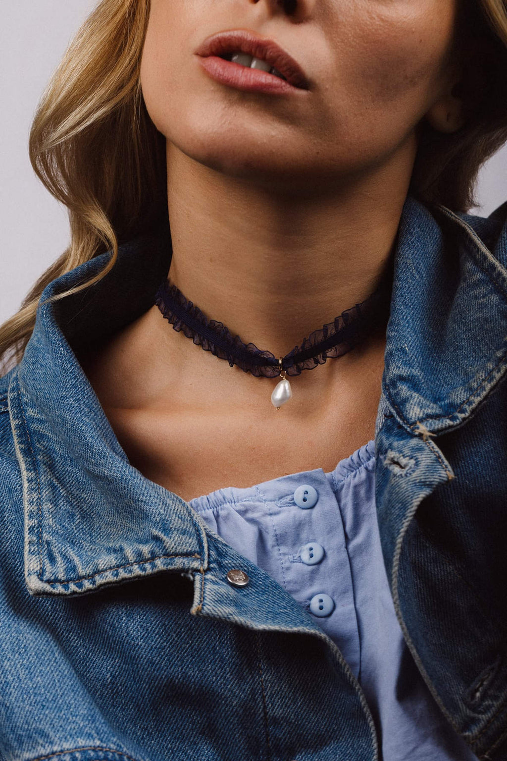 Collier Madeleine - Bleu foncé