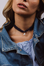 Collier Madeleine - Bleu foncé