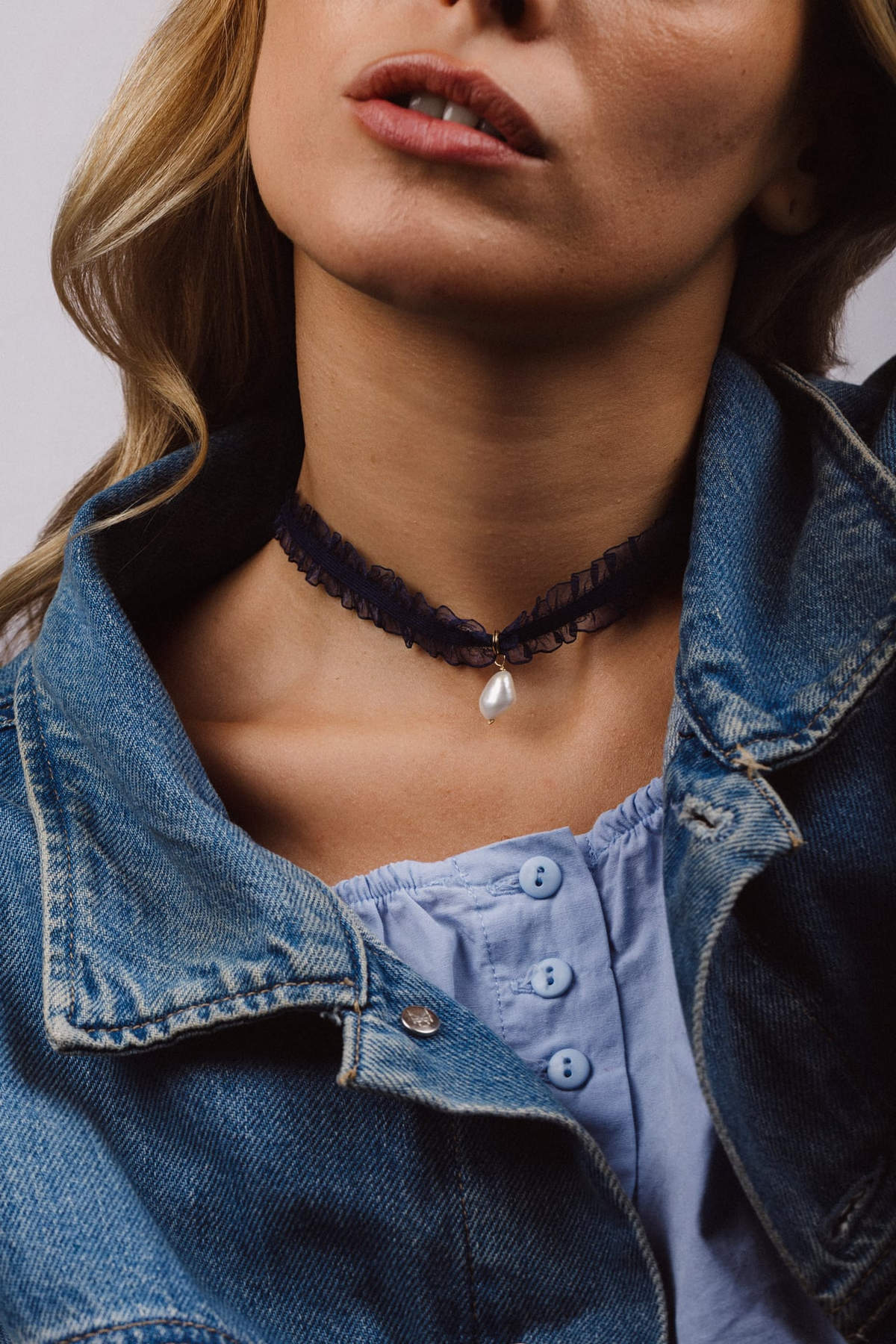 Collier Madeleine - Bleu foncé