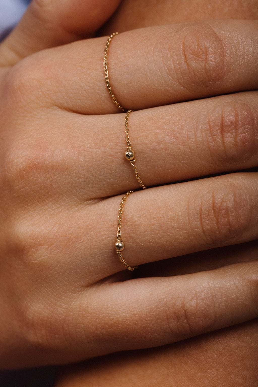 Bague chaînette - Or 750‰
