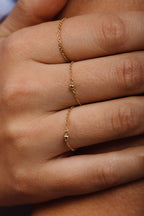 Bague chaînette - Or 750‰