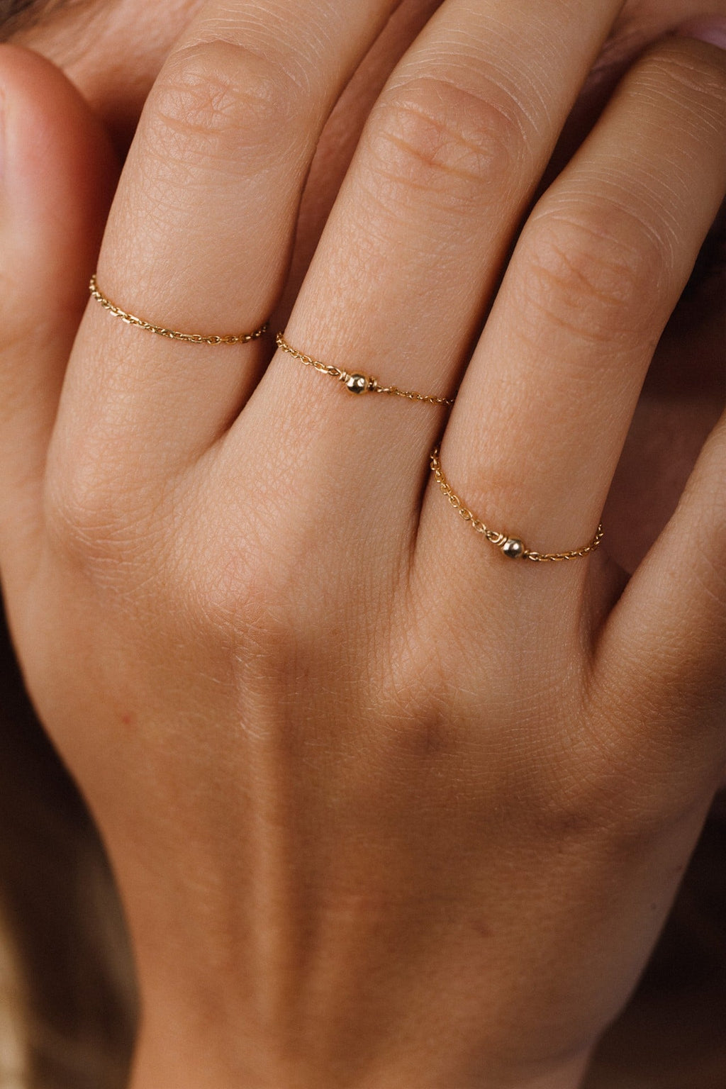 Bague chaînette - Or 750‰
