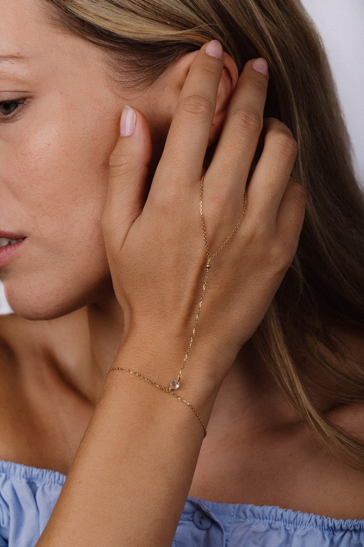 Bijou de main Oriana - Or 750‰ - Diamant blanc