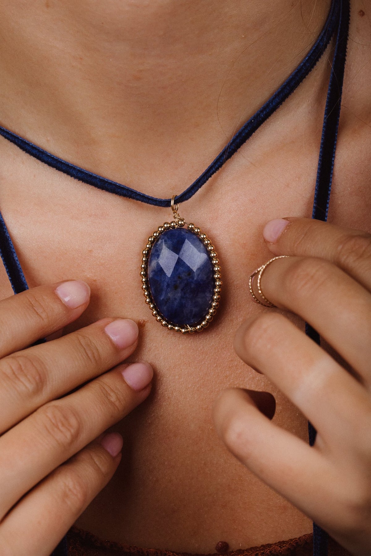 Pendentif Joséphine - Sodalite