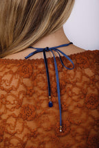 Collier Antoinette - Bleu foncé