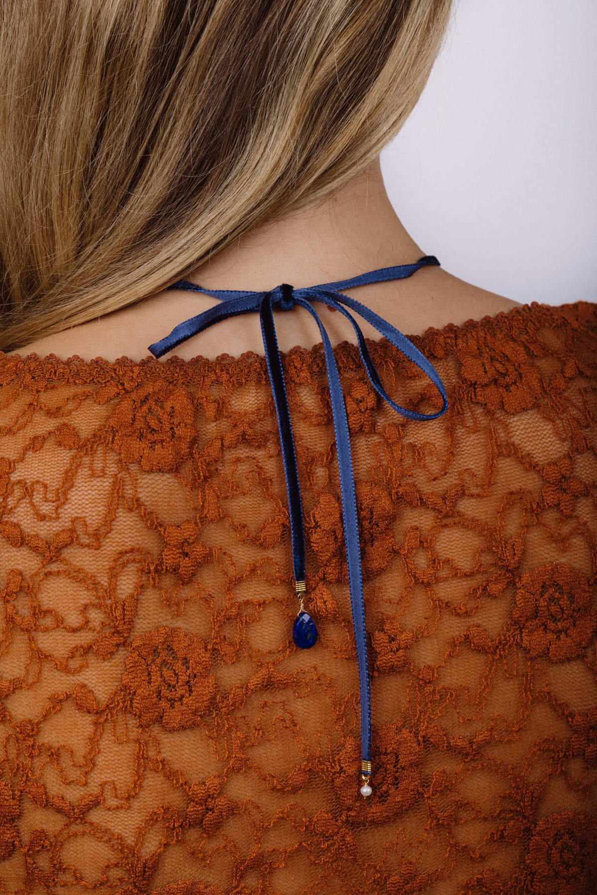 Collier Antoinette - Bleu foncé